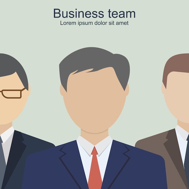 Business team Group  business people The company staff Business concept Vector  illustrationxA