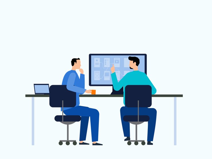 Vector business team working