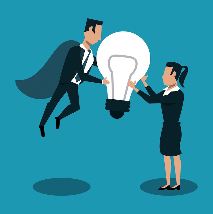Vector business teamwork concept