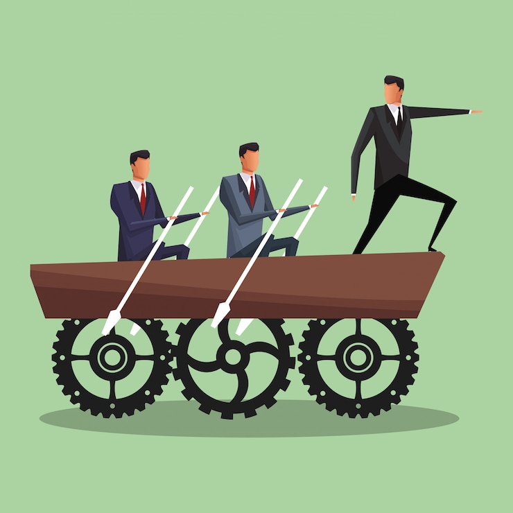 Vector business teamwork concept