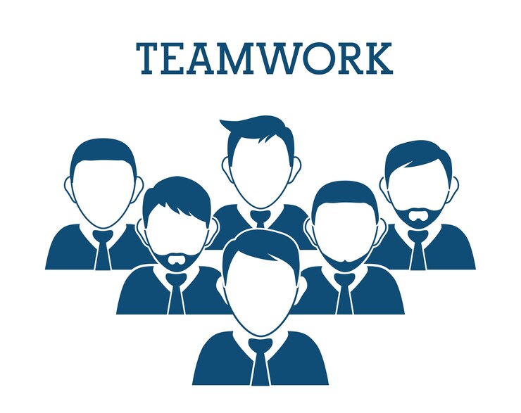 Vector business teamwork and leadership