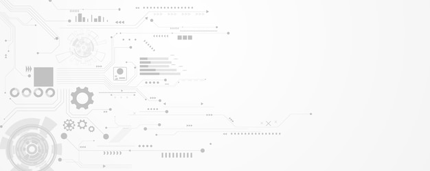 Vector business technology icons set business and technology   background