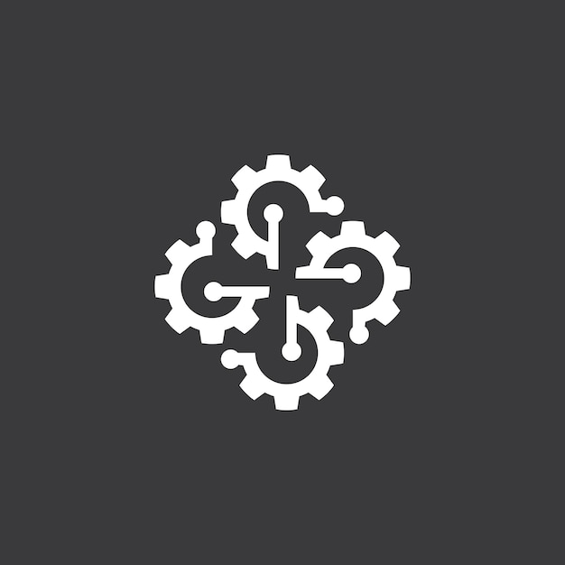 Business Technology Logo Vector Template Illustration