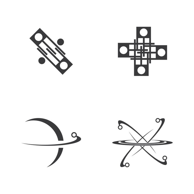 Vector business technology logo vector template illustration
