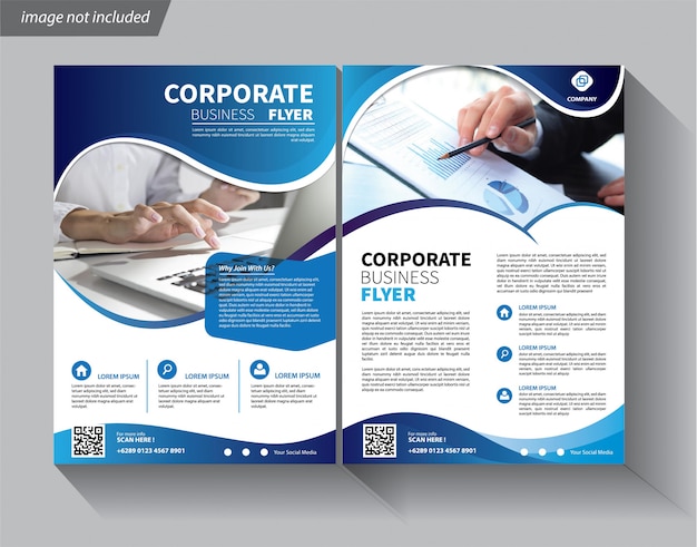 Business template for flyer corporate