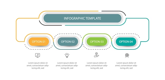 Vector business template infographic vector element