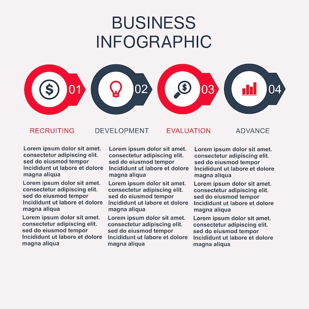 Business template number paper cut template Conceptual creative template infographic elements