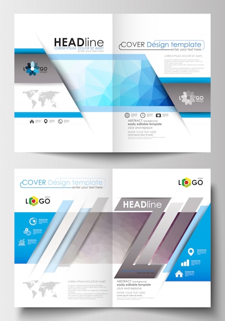 Vector business templates for brochure, flyer.