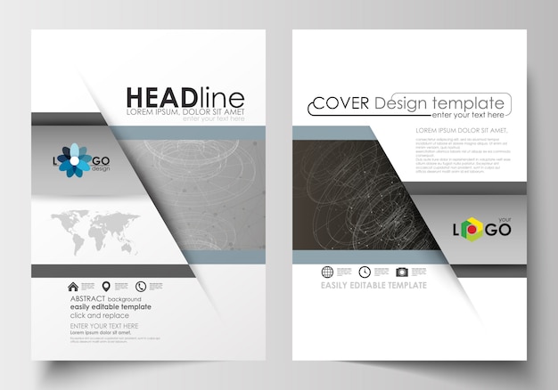 Vector business templates for brochure, magazine, flyer.