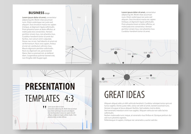 Вектор Бизнес-шаблоны для слайдов презентации.