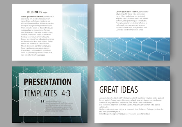 Business templates for presentation slides.