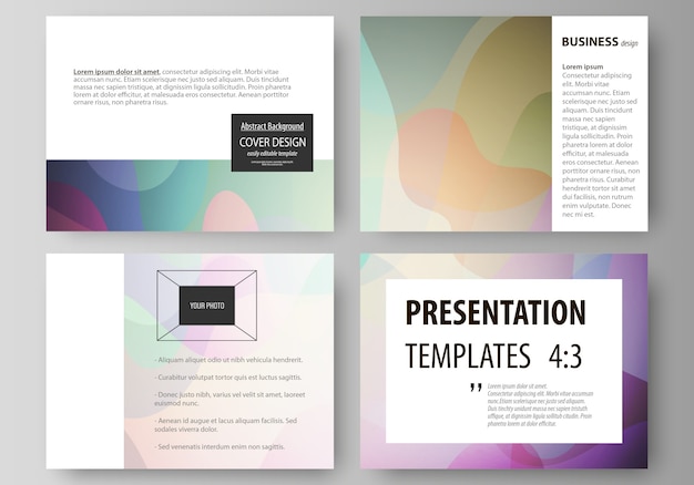 Business templates for presentation slides.