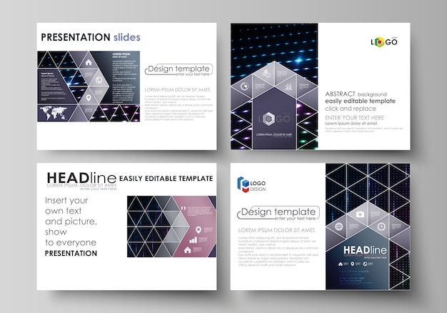 Business templates for presentation slides