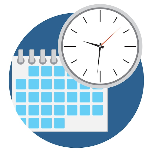 Business time icon vector