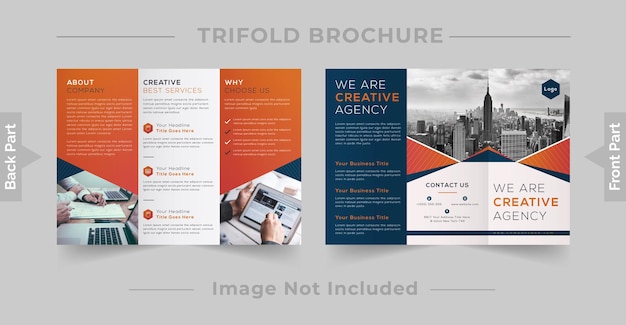 Business trifold or 3 fold brochure Design