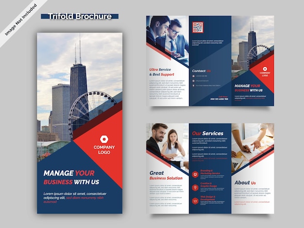 Business Trifold Brochure Design Template