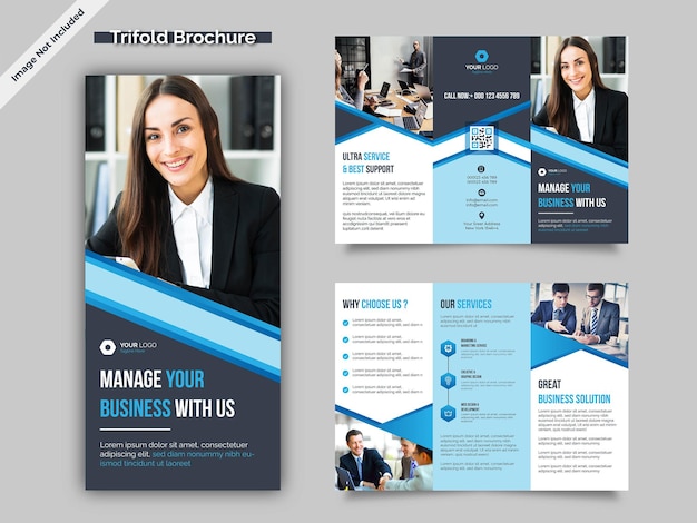 Business Trifold Brochure Design Template