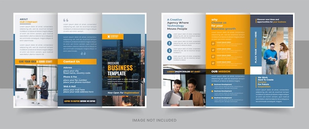 Business trifold brochure design