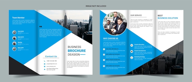 business trifold brochure template