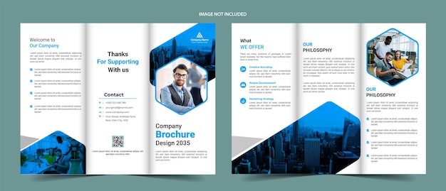 business trifold brochure template