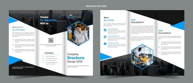 business trifold brochure template