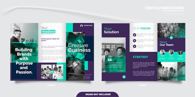 Business trifold brochure template