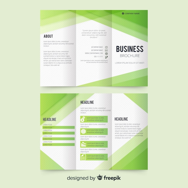 Business trifold brochure template