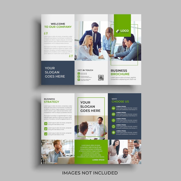 Business trifold brochure template