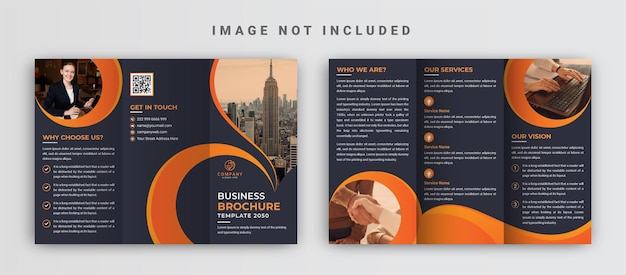 Business trifold brochure template