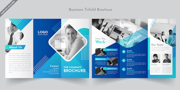 Business trifold brochure template