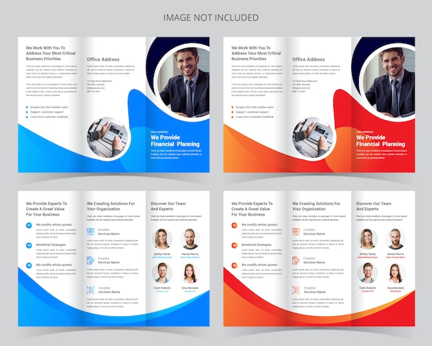 Business Trifold Brochure Template