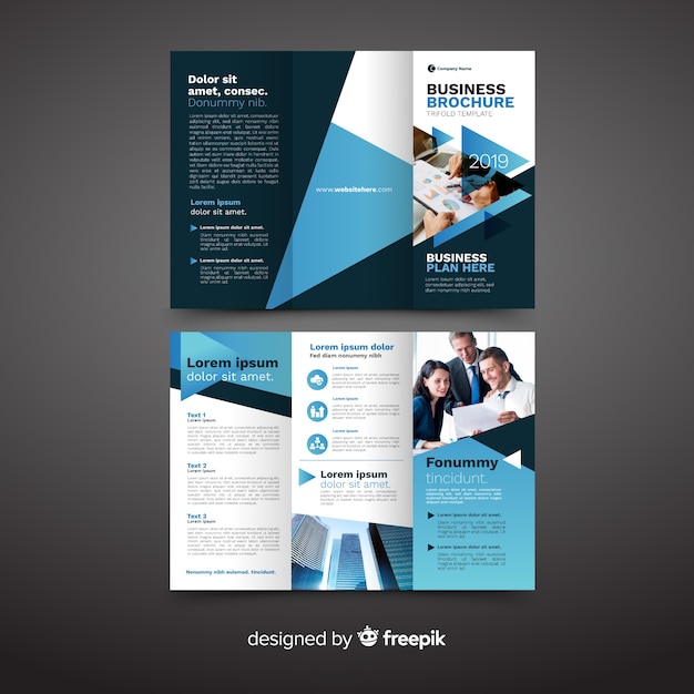 Business trifold brochure