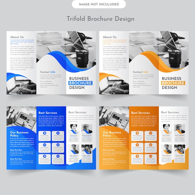 Business trifold brochure