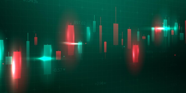 Vector business vector illustration design stock market charts or forex trading charts for business and finance ideas