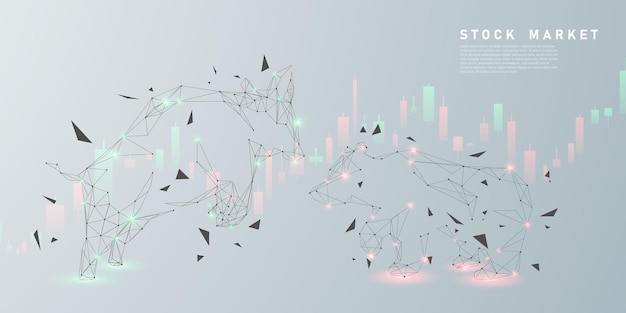 비즈니스 벡터 일러스트 레이 션 디자인 주식 시장 차트 또는 비즈니스 및 금융 아이디어에 대한 Forex 거래 차트