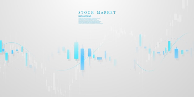 Business vector illustration design Stock market charts or Forex trading charts for business and finance ideas