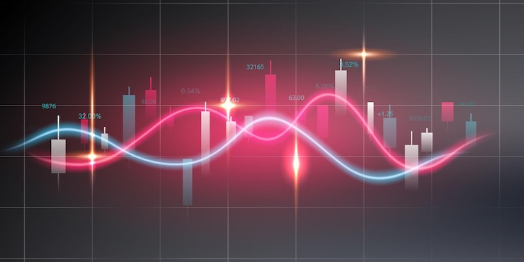 Vector business vector illustration design stock market charts or forex trading charts for business