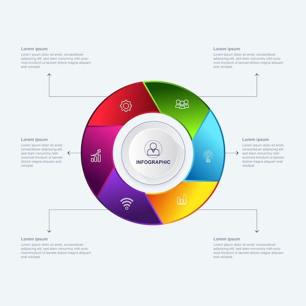 ビジネス ベクター インフォ グラフィック テンプレート コンセプト