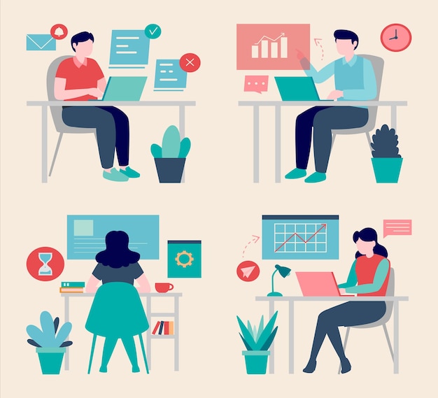 business vector set design