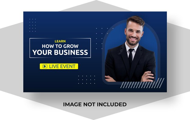 Business video thumbnail template