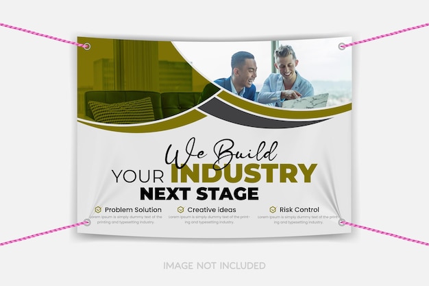 Vector business vinyl banners design template