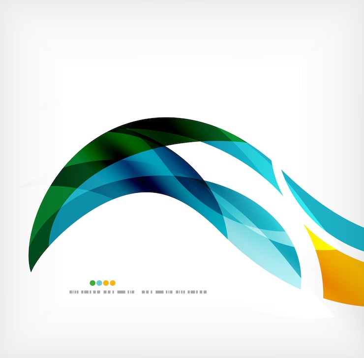 Vector business wave corporate background