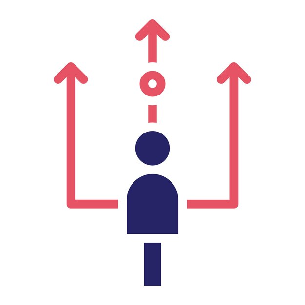 Illustrazione dell'icona vettoriale di business ways di business startup