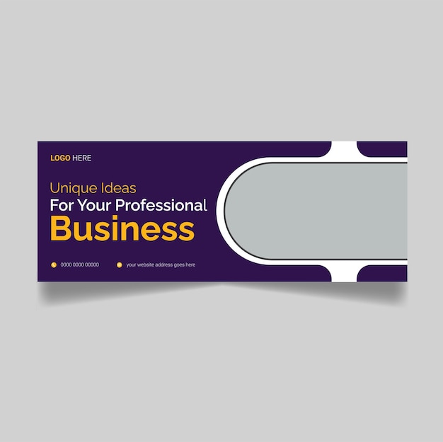 business web ad horizontal banner template design modern banner design with purple and green