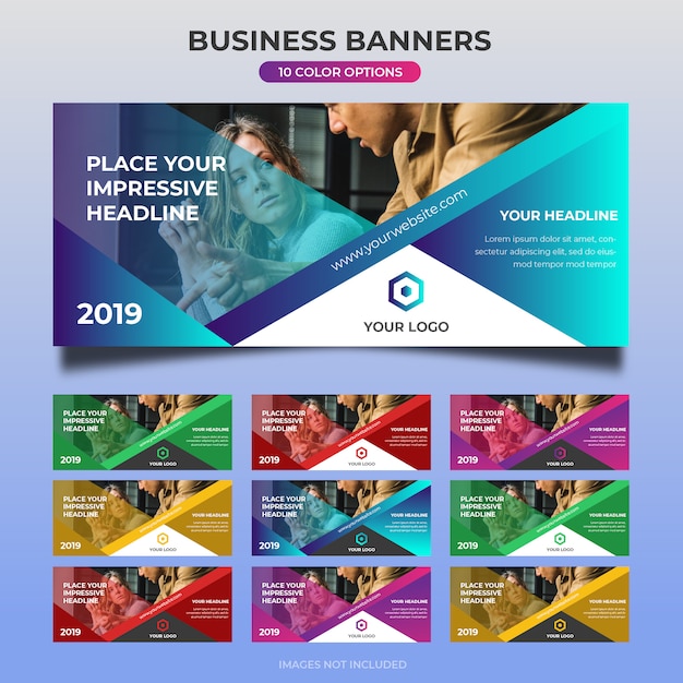 Vector business web banner design 13