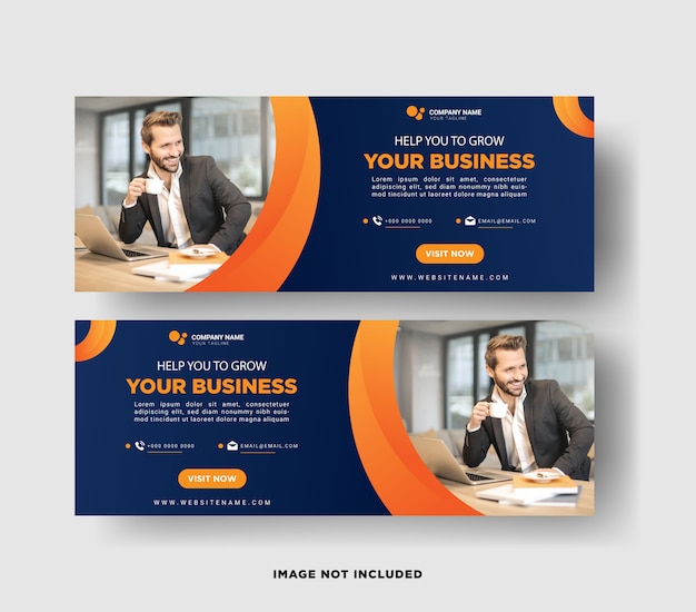 Business web banner template