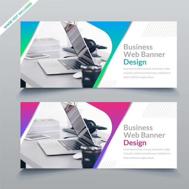Business web banner template