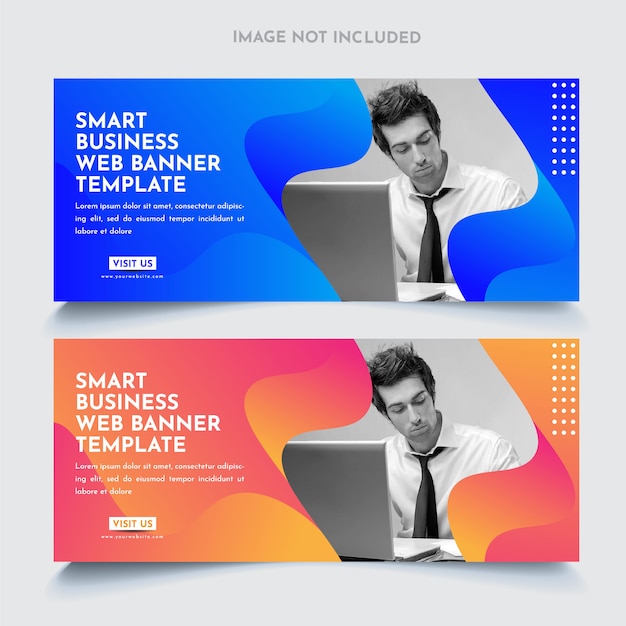 Business web banners template