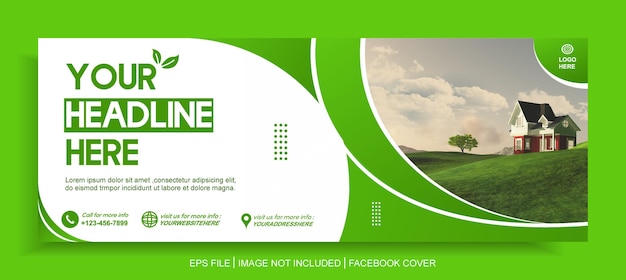 Business web or facebook cover banner template