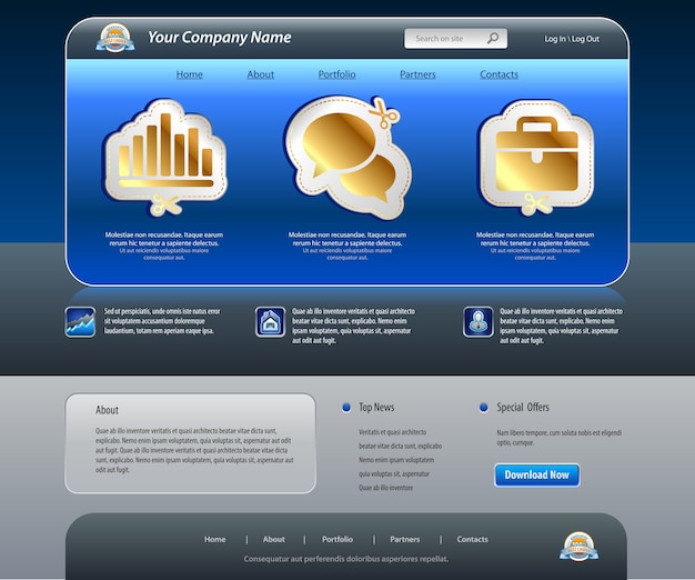 Business web site template